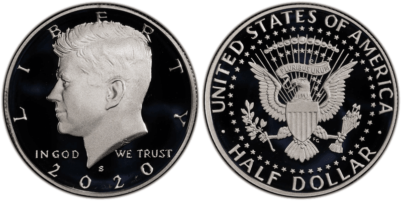 2020 (S) Proof Silver Kennedy Half Dollar