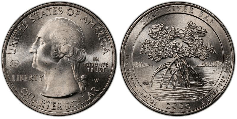 2020 (W) Salt River Bay National Park V75 Quarter