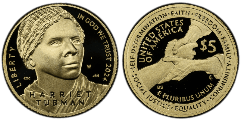 2024 (W) Proof Harriet Tubman Commemorative Five Dollar Gold