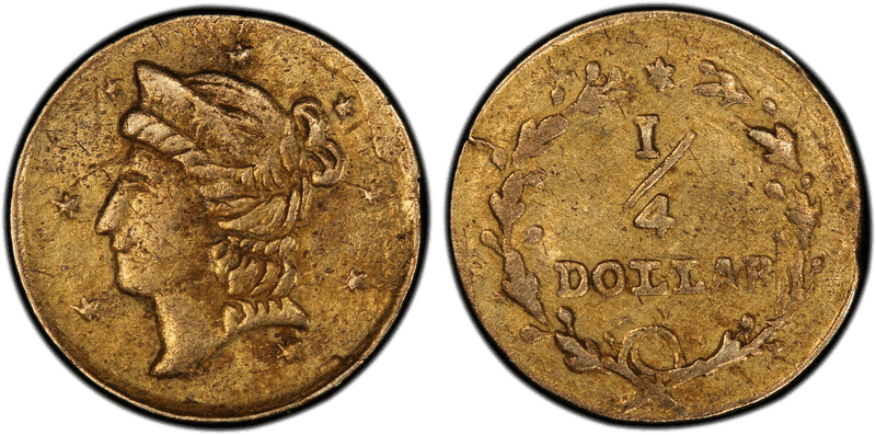 No Date Gold Quarter - BG-209B