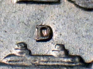 1949-D Repunched Mintmark RPM-001