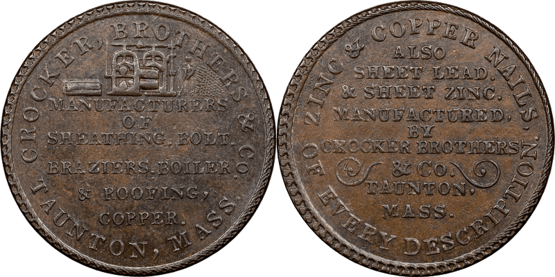 (1830s) Token HT-E417, Philadelphia, Spayd & Bell PA