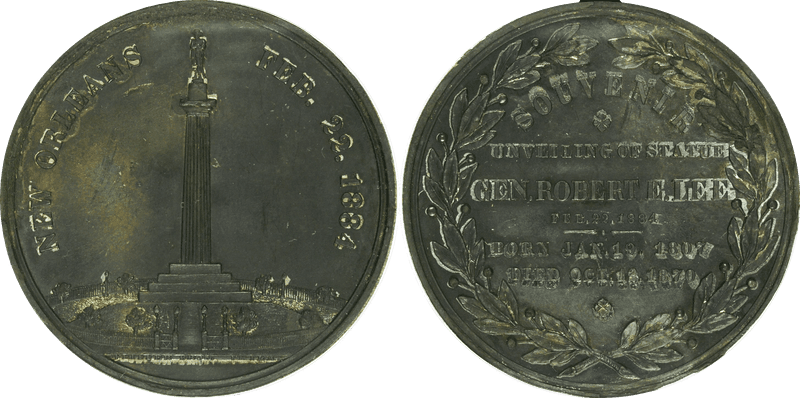 1884 So-Called Dollar HK-758, Robert E. Lee Statue