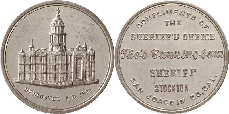 1891 So-Called Dollar HK-623, Stockton Courthouse