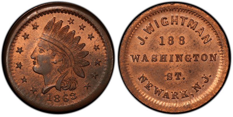 (No Date) Civil War Store Card F-555C-4A, NJ