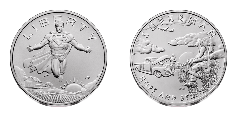 2025 Comic Art Superman One Ounce Silver Medal