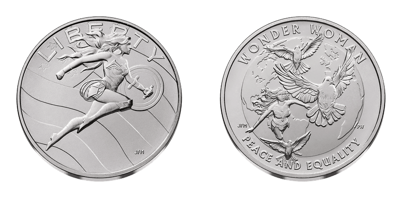 2025 Comic Art Wonder Woman One Ounce Silver Medal