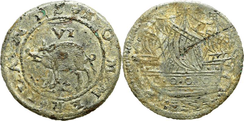 (1616) Sommer Islands Sixpence - Large Portholes