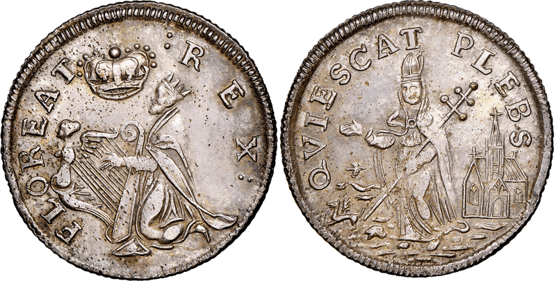 (1670s) Saint Patrick New Jersey Farthing - Silver