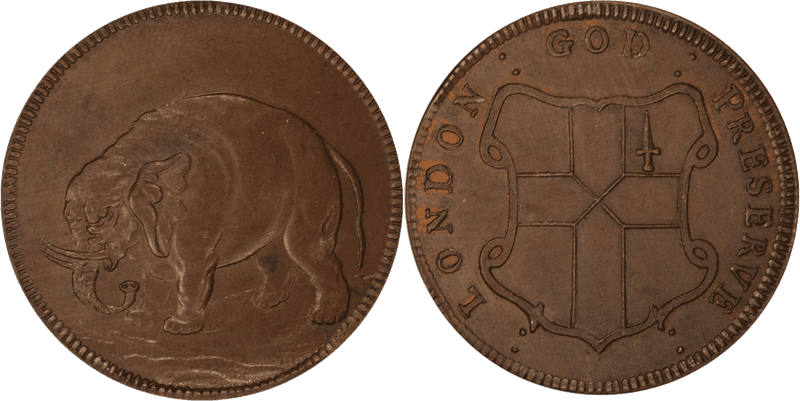 (1694) Token Elephant - Sword Right