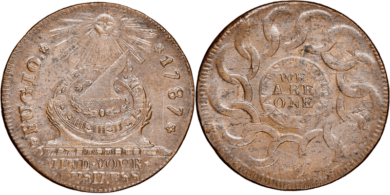 1787 Fugio Cent - 4 Cinq United States