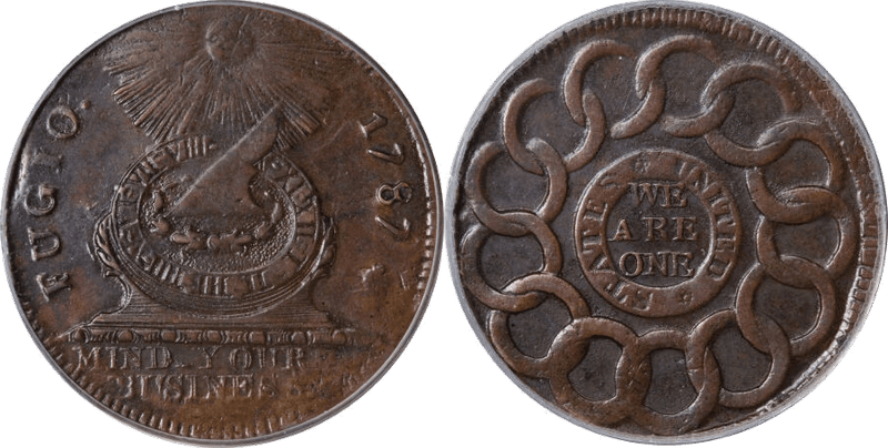 1787 Fugio Cent - States United