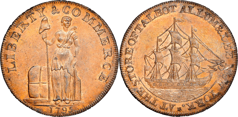 1795 Talbot Allum & Lee - Lettered Edge Cent