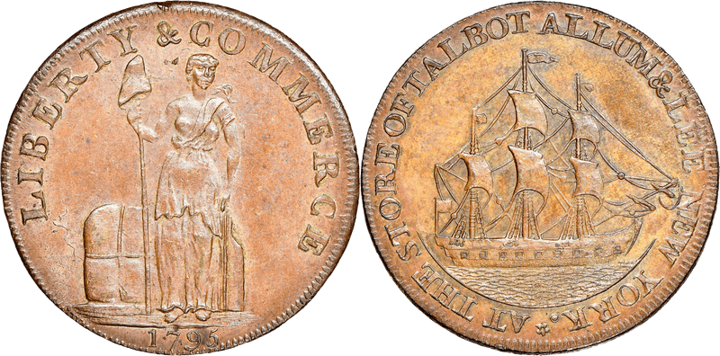 1795 Talbot Allum & Lee - Plain Edge Cent