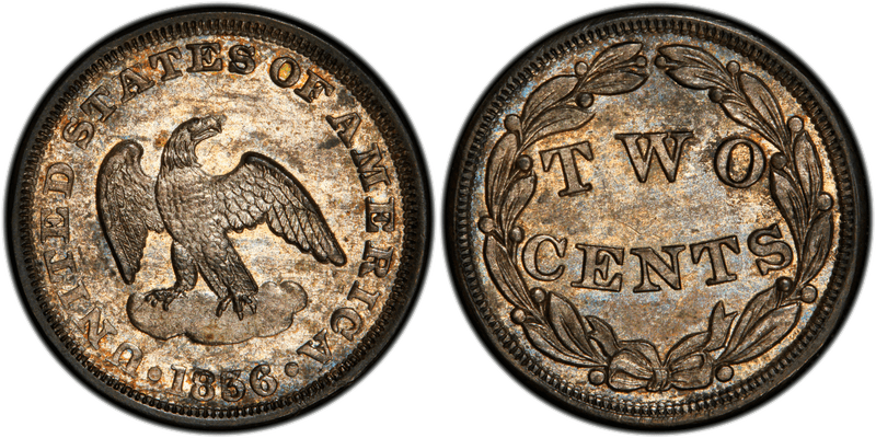1836 Two Cent Pattern - J-53