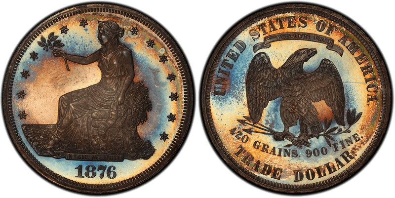1876 Proof Trade Dollar