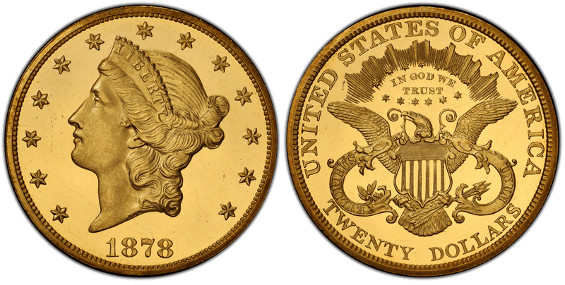 1878 Proof Liberty Head Double Eagle
