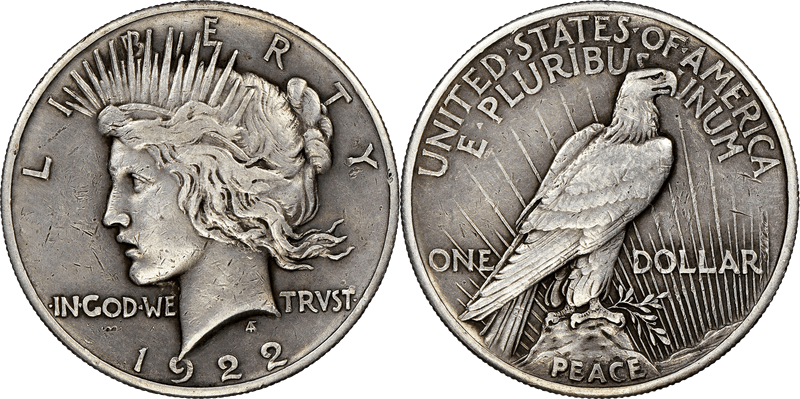 1922 Dollar Pattern - J-2020