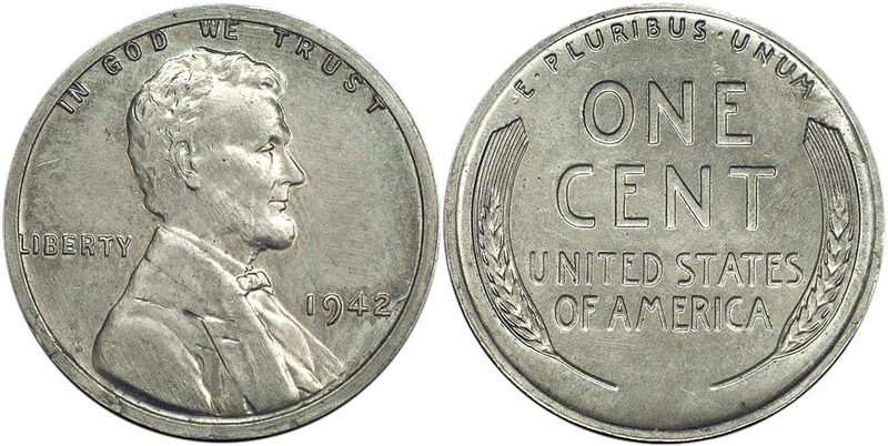 1942 Proof Cent Pattern - J-2056