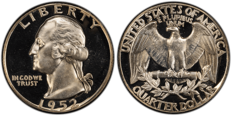 1952 Proof Washington Quarter