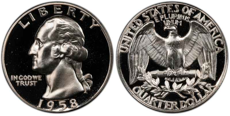 1958 Proof Washington Quarter
