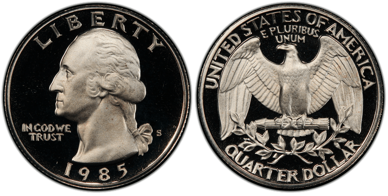1985 (S) Proof Washington Quarter