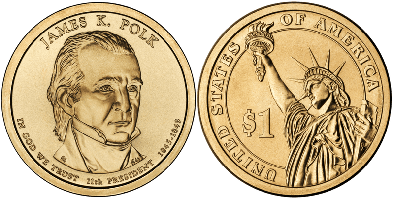 2009 (P) Presidential Dollar - James K. Polk, Position B