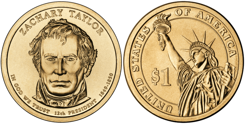 2009 (P) Presidential Dollar - Zachary Taylor, Position A