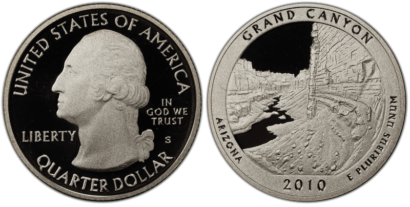 2010 (S) Proof Grand Canyon National Park Quarter