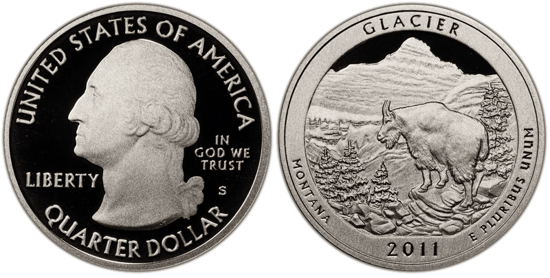 2011 (S) Proof Glacier National Park Quarter