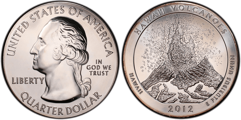 2012 (P) Hawaii Volcanoes National Park 5 oz Silver Quarter