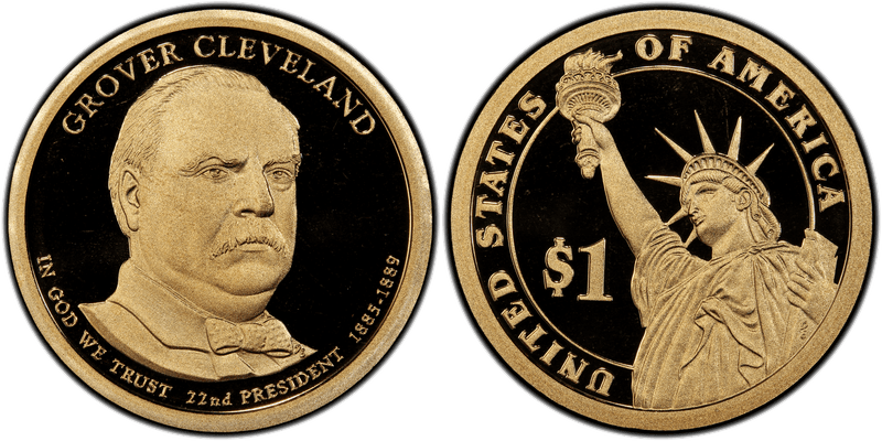 2012 (S) Proof Presidential Dollar - Grover Cleveland 22nd