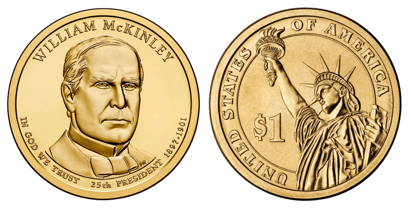 2013 (D) Presidential Dollar - William McKinley, Position B