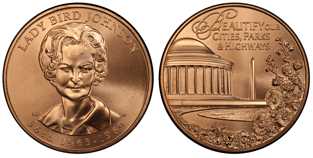 (2015) First Spouse Bronze Medal - Lady Bird Johnson