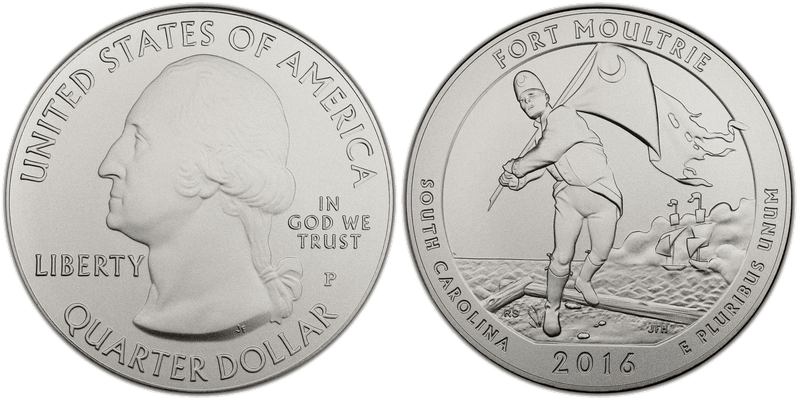 2016 5 oz. ATB Silver Quarter