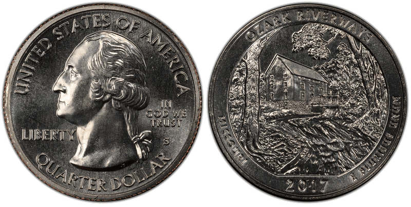2017 (S) Ozark Riverways National Park Quarter