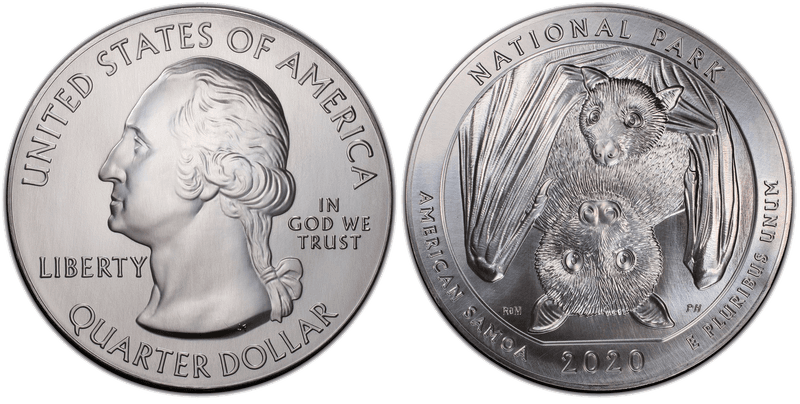 2020 5 oz. ATB Silver Quarter