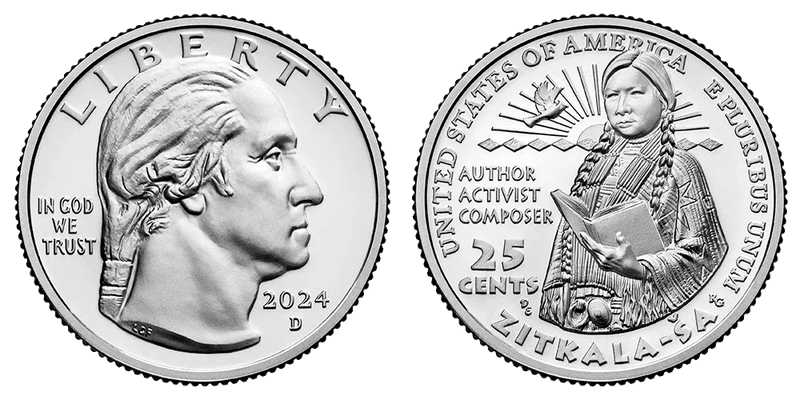 2024 (D) Zitkala-Ša Quarter