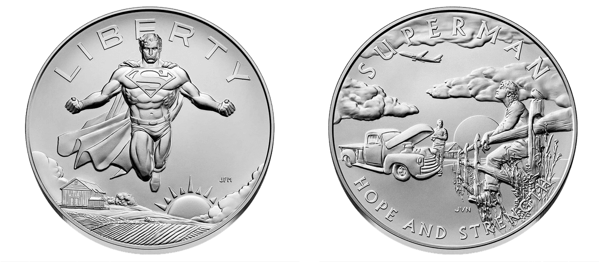 2025 Comic Art Superman Clad Medal