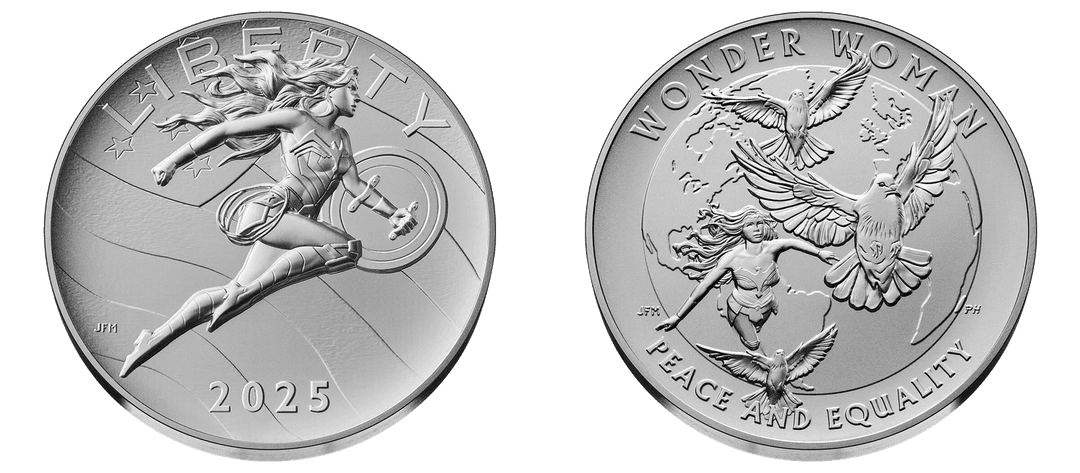 2025 Comic Art Wonder Woman 2.5 Ounce Silver Medal