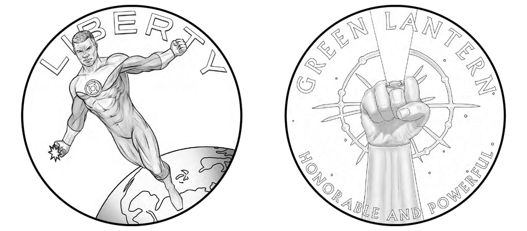 2026 Comic Art Green Lantern Clad Medal