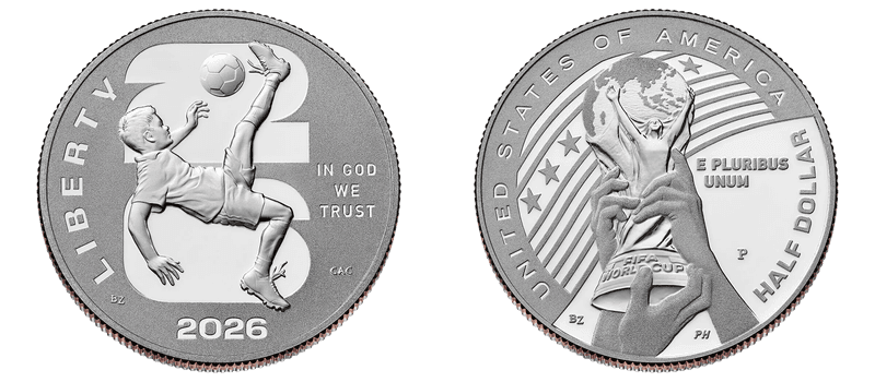 2026 (P) Proof FIFA World Cup Half Dollar