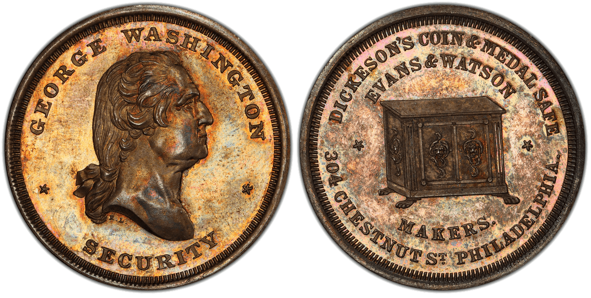 (1859) Silver Medal GW-257, Dickeson's Coin & Medal Safe