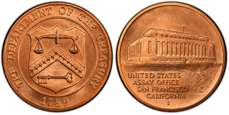 No Date Medal San Francisco Assay Office Bronze 1 5/16"