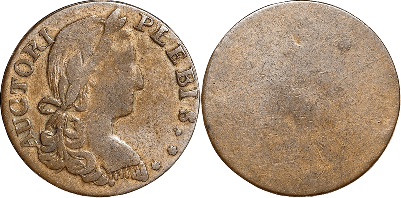 Undated Auctori Plebis - Uniface Obverse Token