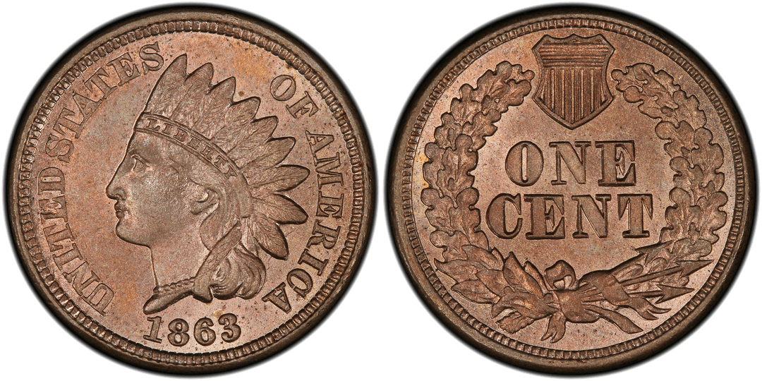 1863 Indian Head Cent Repunched Date FS-301 Snow-2