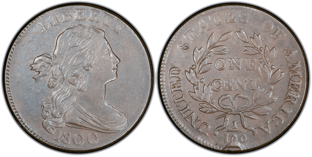 1800 Draped Bust Large Cent S-207 Reverse Cud