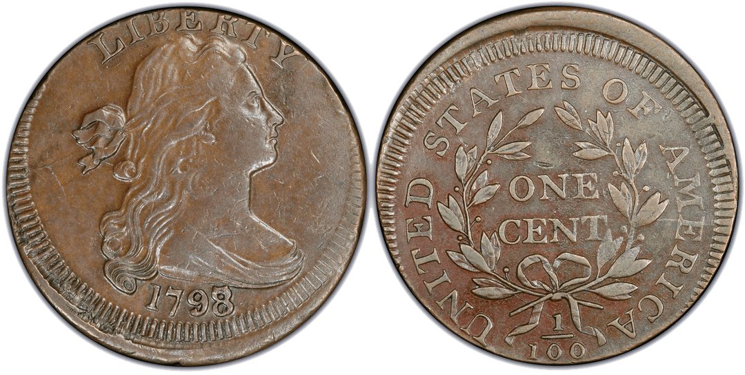1798/7 Draped Bust Large Cent Off-Center Strike