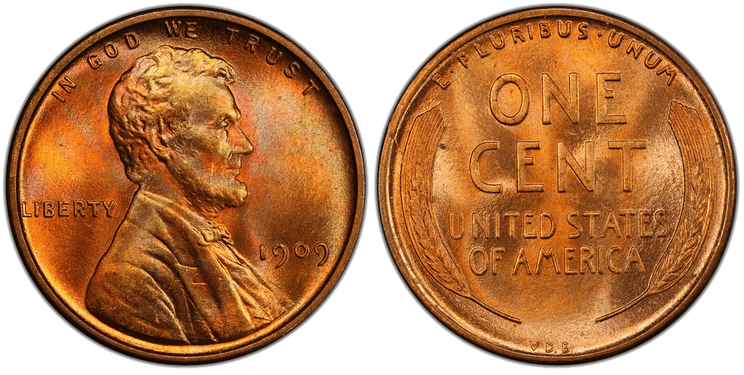 1909 Lincoln Wheat Cent - Doubled Die Obverse
