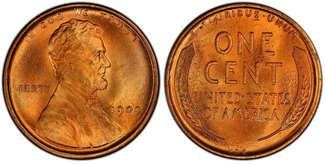 1909 VDB Lincoln Wheat Cent Spiked Head